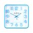 Ajina Maple Digit Square Wall Clock - Blue image