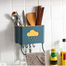 All-in-One Kitchen Utensil Holder - No-Drill Wall Caddy for Spoons, Chopsticks and Towels (Multicolor) image