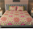 Allora Alpana Print Bedsheet Magenta image