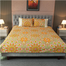 Allora Alpana Print Bedsheet - Orange image