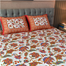 Allora Blossom Dreams Print Bed Sheet – Persian Red image