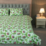 Allora China Rose Print Bed Sheet – Green image