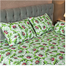 Allora China Rose Print Bed Sheet – Green image