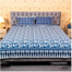 Allora White Blue Print Bed Sheet image