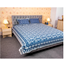 Allora White Blue Print Bed Sheet image