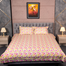 Allora Yellow Rose Print Cotton Bedsheet King ‍Size image