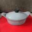 IHW Aluminum Die-cast ceramic coating Casserole 24cm Gray With Lid, Low - 5015CGR24L image