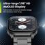 Amazfit Pop 3S Calling 1.96 Inch HD AMOLED Smart Watch ( Metallic Strap ) - Black image