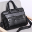 Amsburg Laptop Leather Bag Business Bag - Black image