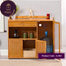 Andormahal Kitchen Storage Cabinet Glass View Made of Melamine Laminated Board (Code- A83z) image