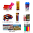 Anniversary Party Decoration Combo Pack With 3 Types Of Candle, 6 Pcs Party Sparkle Candle, 2 Pcs Party Popper, 2 Pcs Party Spray, Foil Balloon Banner, 5 Colour 100 Pcs Balloons With 1 Pcs Balloons Pamper (anniversary_combo1) Anniversary image