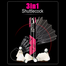 Anyball Super quality 3 In 1 Super Durable Badminton Feather Shuttlecock - 12pcs image