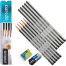 Apsara Platinum Extra Dark 2B Pencil FREE Sharpener and Eraser image