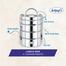 Arihant's Stainless Steel Traditional Four Compartment Tiffin Box image