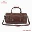 Armadea Big Size Travel Bag with Shoe Compartment Chocolate image