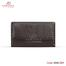 Armadea Crocodile Shape Ladies Clutch Bag with More Pocket Chocolate image