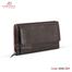 Armadea Crocodile Shape Ladies Clutch Bag with More Pocket Chocolate image