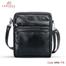 Armadea Genuine Leather Messenger Bag For Men Black image