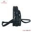 Armadea Mini 3 Chamber Biker Waist Bag with Belt Black image