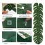 Artificial Palm Leaves For Party Decoration(12 Pcs Set) image