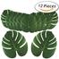 Artificial Palm Leaves For Party Decoration(12 Pcs Set) image
