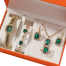 Attractive Watch, Bracelet, Earrings And Chain Combo Set For Girls image
