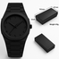 Aura Men’s Matte Black Analog Watch With Arabic Numerals image