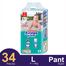 Avonee Pants System Baby Daiper (L Size) (9-14kg) (34Pcs) image