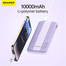 Awei P20K 10000mAh Powerbank 2.4A Slim PowerBank Dual Output image