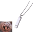 Ayatul Kursi 3D Bar Necklace Islamic Pendant Eid Gift Ramadan Gift - Silver image