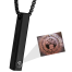 Ayatul Kursi 3D Bar Necklace Islamic Pendant Eid Gift Ramadan Gift - Black image