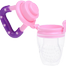 BABY FRUIT PACIFIER Fresh Food Feeder Teething Toy Teether Chosni Teat Pacifier Feeder Bottles for New born (im_pacifier_m_pink) Pink image