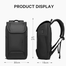 BANGE USB Charging Laptop Backpack (Black) - 15 Inch image