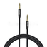 BAWBJ Cotton Braided 3.5mm Male to Male Audio Cable 5M Black Aluminum Alloy Type image