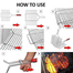 BBQ Stainless Steel Grill Maker Net - Silver image