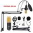 Powerpak BM 800 Condenser Microphone Set: XLR to 3.5mm Cable, Pop Filter, Foam Cover, Shock Mount, Stand, Clip image