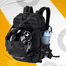 BO Premium Multifunction Large Capacity Travel Backpack For Bikers - Black image
