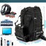BO Premium Multifunction Large Capacity Travel Backpack For Bikers - Black image