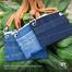 Baah Country Roads Jute Sleeve And Baah's Upcycled Denim Cross Body Purse image