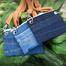 Baah Country Roads Jute Sleeve And Baah's Upcycled Denim Cross Body Purse image