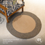 Baah Doughnut Jute Rug 3 Inch Round Brown And Black image