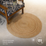 Baah Handmade Natural Jute Rug 3 Inch Round image