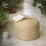 Baah Jute Puffy Stool For Home and OfficeBaah Jute Puffy Stool For Home and Office image