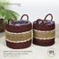 Baah’s Deep in Brown Hogla Basket (for garden or laundry) Combo image