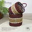 Baah’s Deep in Brown Hogla Basket (for garden or laundry) Combo image