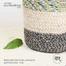 Baah’s Light Green and Gray Jute Rug 02 and Pots Combo – 4′ diameter image