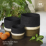 Baah’s Olive with Black Jute Pots-Combo image