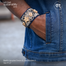 Baah's Upcycled Denim and Jute Bracelet 01 image