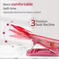 Baby Bather for New Born Baby Bath Chair, 3 Position Adjustable, Washable Soft Mesh, Large Seat-Any Color image