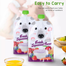 Baby Bear Bite Bite Music Fruit Food Bag Baby Fruit And Vegetable Puree Bag Reusable -1Piece image